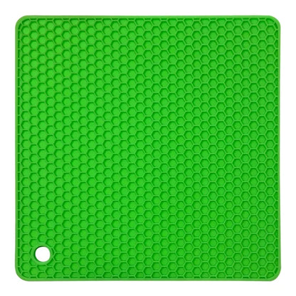 18cm Square Silicone Mat Heat Resistant Potholder Dining Table Placemat Non-slip Pot Holder Cup Coaster Kitchen Accessories