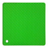 18cm Square Silicone Mat Heat Resistant Potholder Dining Table Placemat Non-slip Pot Holder Cup Coaster Kitchen Accessories
