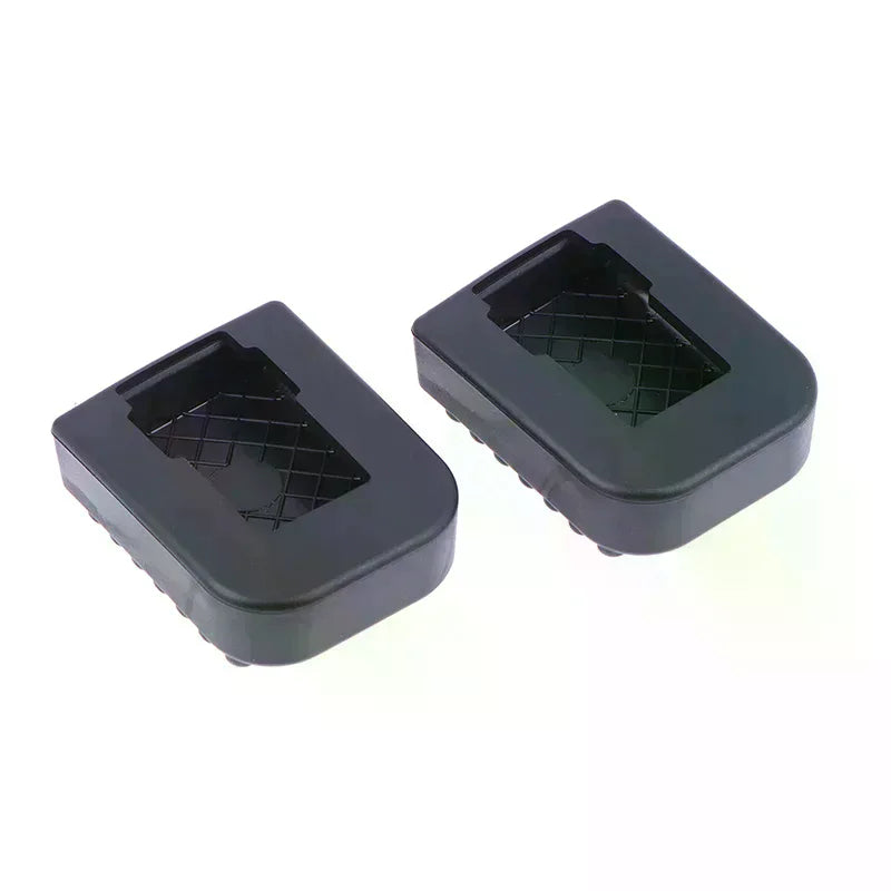 1/2Pcs Motorcycle Footrest Pad Soft For Scooter Support Rod Anti-slip Rubber Pads Motorcycle Base Bracket Extension Foot