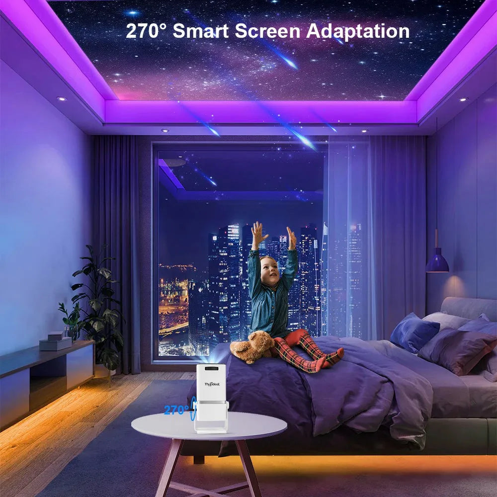 ThundeaL TD80W Full HD 1080P Mini Projector 4K Android WiFi 3D Home Theater TD80 Portable Projetor Meeting Video Movie PK HY320