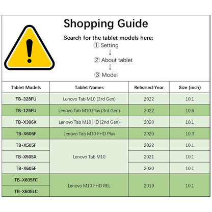 Leather Case for Lenovo Tab M10 FHD Plus 3rd 2nd Gen HD 10.1 10.6 Inch X306F X505F Kids Unicorn Folding Stand Smart Cover Funda
