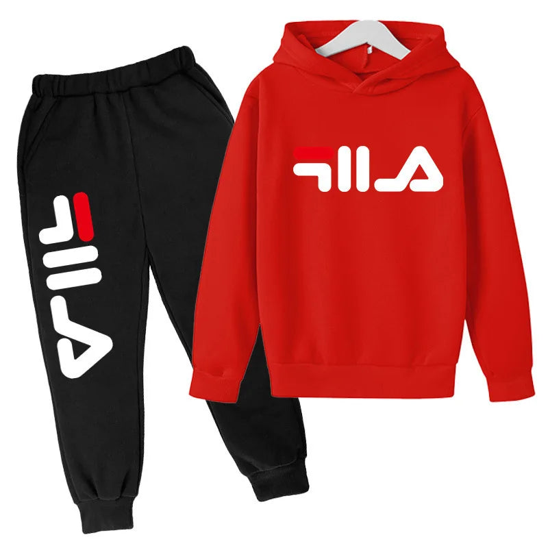 2024 primavera y otoño niños y niñas Casual deportes Top + Pantalones traje de 2 piezas para niñas de 3 a 14 años traje para correr al aire libre