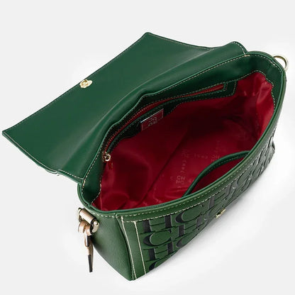 CH Autumn and Winter Solid Color Crossbody Bag Letter Printing High Quality Women's Fashion Elegance 2025 Classic Women's Bag