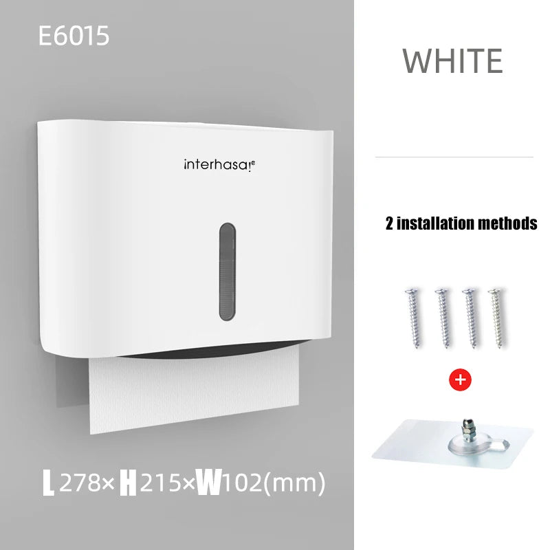 interhasa! Toilet Paper Towel Dispenser Toilet Paper Holder Hand Towel Dispenser Tissue Dispenser Luxury for Bathroom Kitchen
