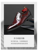 Crocodile Pattern Leather Shoes Business Oxford Footwear Men's Brogue Dress Shoes Leather Formal Shoes for Men Bullock Shoe 2024