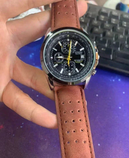 CITIZEN Men Watches Luxury Trend Quartz Calendar Waterproof Multi Function Fancy Round Watch Stainless Automatic Watch