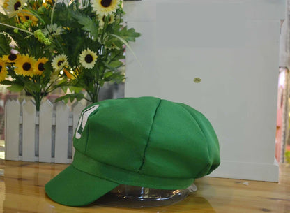 Game Super Mario Bros Luigi Plumber Cosplay Demo Hat Waluigi Wario Odyssey Cartoon Sunhat Halloween Party Hat Accessories Props