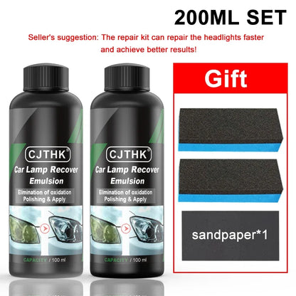 Kits De Polimento De Restauração De Farol De Carro, Removedor De Risco De Farol, Reparar Pasta De Limpeza, Remover A Oxidação, Líquido Polonês
