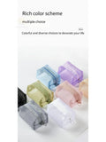 1pc Multifunctional Square Nylon Mesh Storage Bags Travel Portable Urltra-Light Mini Wash Bags Mini Zipper Coin Purse