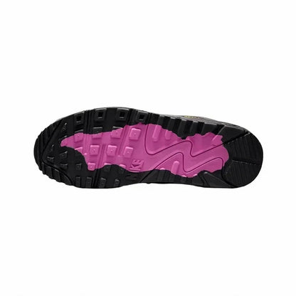 Nike Air Max 90 Vintage Men's Running Shoes Wear Resistant Shock Absorption Breathable Black Yellow Sneakers Retros
