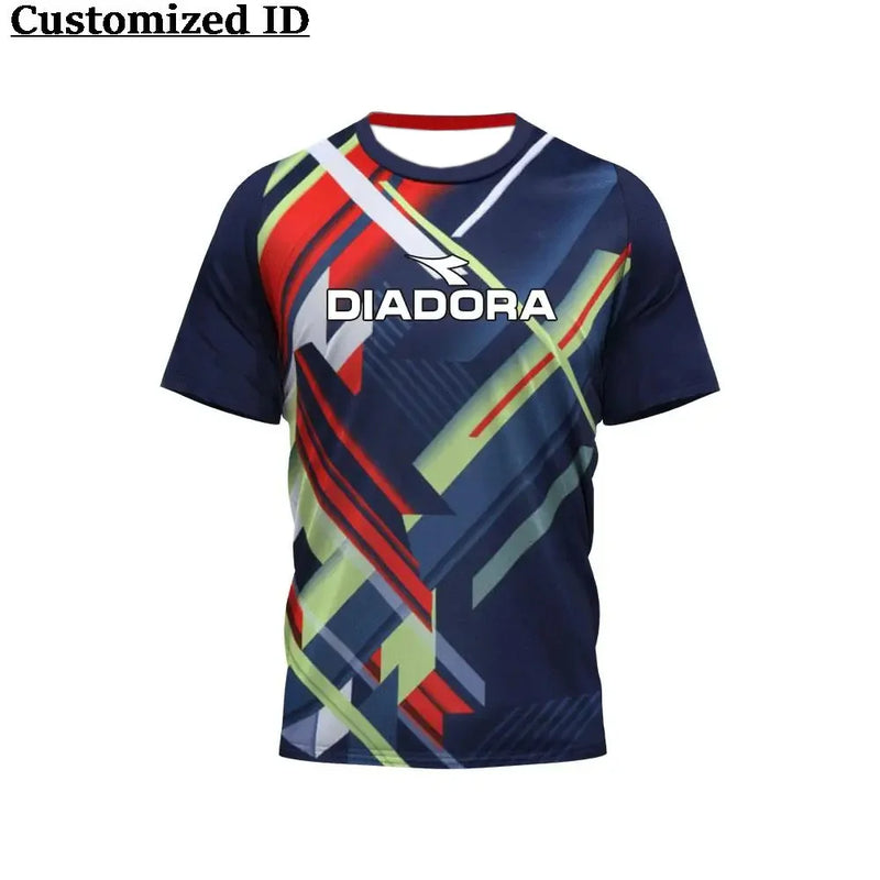 Hot Selling Fitness Short Sleeve DIADORA Badminton Sport Clothes T-shirt Comfortable Breathable Sweat Absorption Cycling Clothes