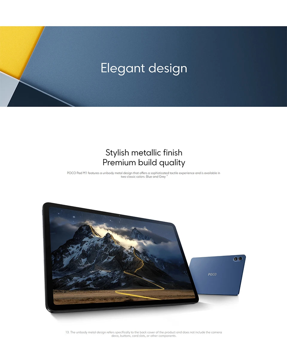 POCO PAD M1 Wifi 8GB 256GB Tablet PC 12.2" 2.5K Display 12000mAh Battery