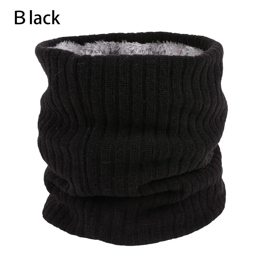 Fleece Lined Scarf Thermal Fleece Snood Neck Warmer Winter Outdoor Windproof Ski Cycling Circle Loop Scarves Men Women Gifts