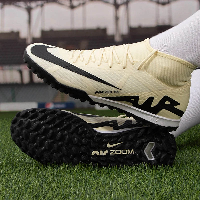 Zapatillas de fútbol Nike Zoom Superfly 9 Academy TF para hombre, resistentes al desgaste y con tacos de entrenamiento para césped artificial DJ5629-700