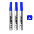 Permanent Paint Marker Pen Waterproof Black Pen for Tire Oily Markers Quick Drying Signature Pen Stationery Supplies
