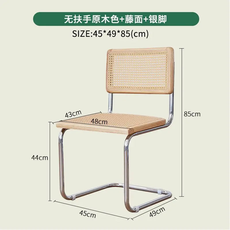 Mid-Century Modern Dining Chairs with Metal Frame, Multiple Styles Leisure chair for Kitchen, Living Room, Office , Muebles