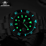 ADDIESDIVE Quartz Watch for Men 316L Stainless Steel Super Luminous Ceramic Bezel 200m Waterproof Classic Diving Men's Watch