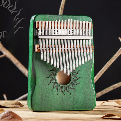 Hluru 21 Key Maple Kalimba 17 key Thumb Piano Portable Finger Piano for Beginner Mbira Gift for Kids Adults