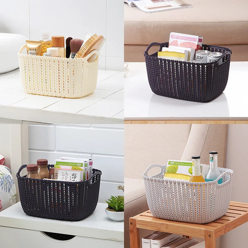 Home Accessories Plastic Washing Storage Basket for Kitchen Snack Box Bathroom Shower Frame