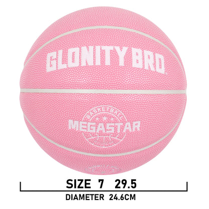 Women's Basketball Size 5,6,7 Pink Official Competition Child Basketball Indoor Outdoor Standard Ball PU Non-slip Wear-resistant