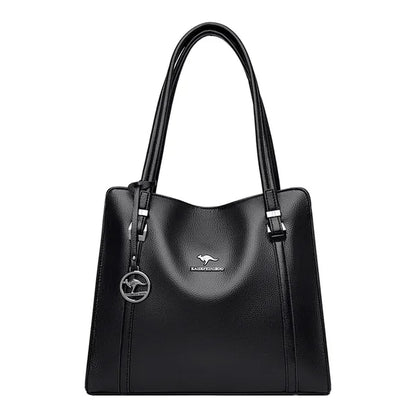 Luxury Soft Leather Handbags Women Bags Designer 3 Layers Shoulder Crossbody Sac Ladies Large Capacity Shopping Messenger Tote 