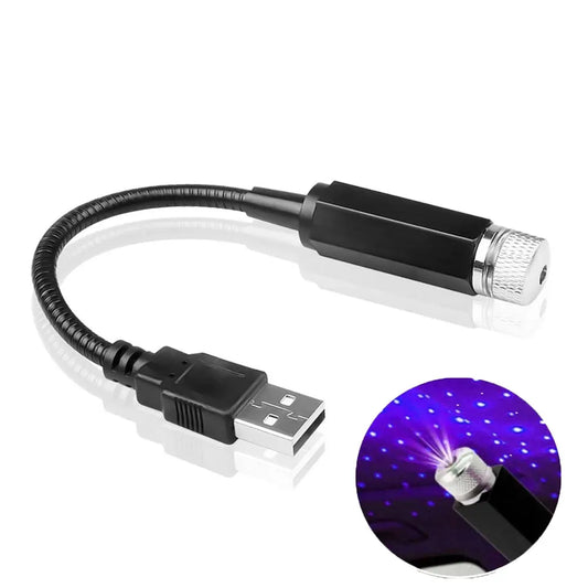 Car Roof Room Ceiling Decor Plug and Play Car Romantic LED Starry Sky Night Light 5V USB Powered Galaxy Star Projector Lamp