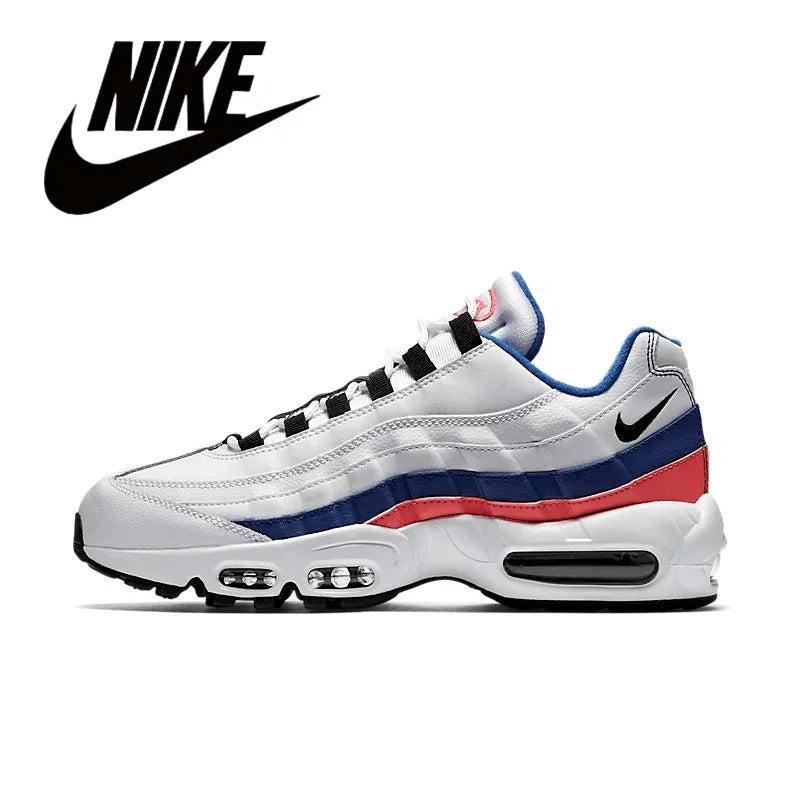 Nike Air Max 95 Unisex Trendy Retro Anti slip Wear-resistant Comfort Fabric Running Shoes GS/Black Warrior
