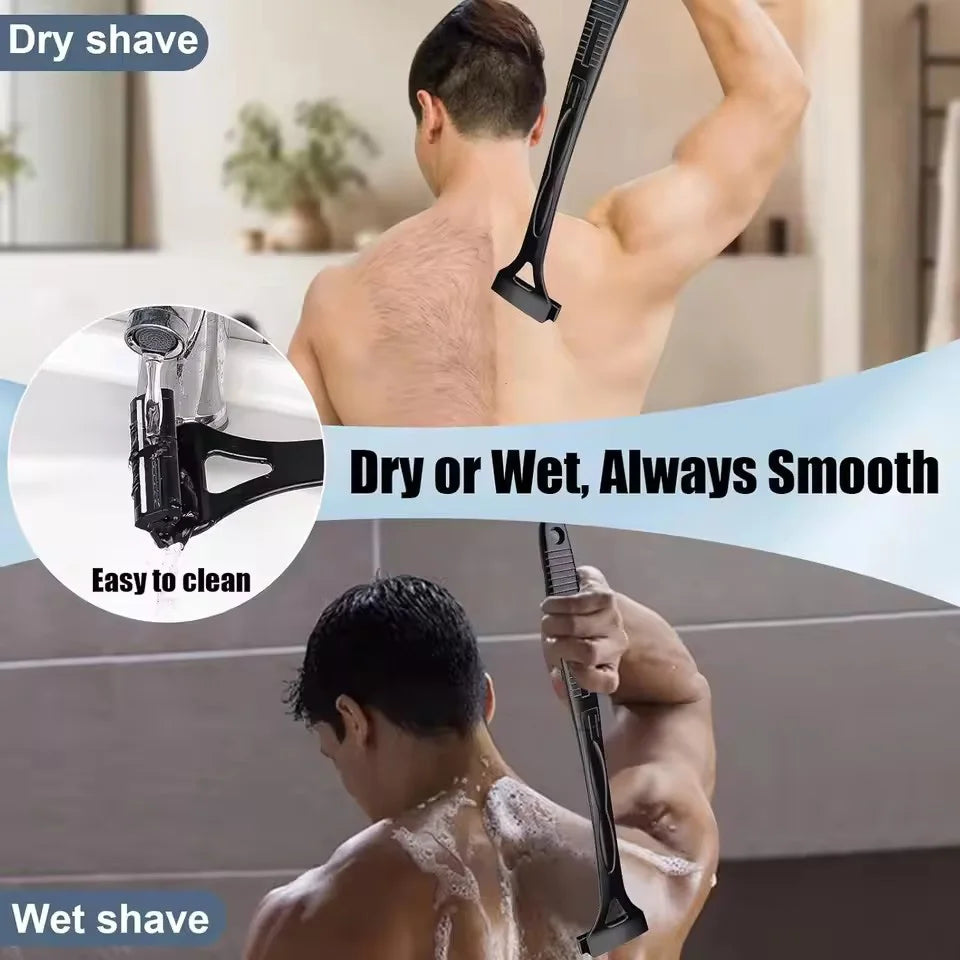 Razor Men Back Shaver Male Machine Hair Shaver Safety Long Handle Foldable Trimmer Body Leg Handle Removal Shaving Razor Tool