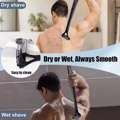 Razor Men Back Shaver Male Machine Hair Shaver Safety Long Handle Foldable Trimmer Body Leg Handle Removal Shaving Razor Tool