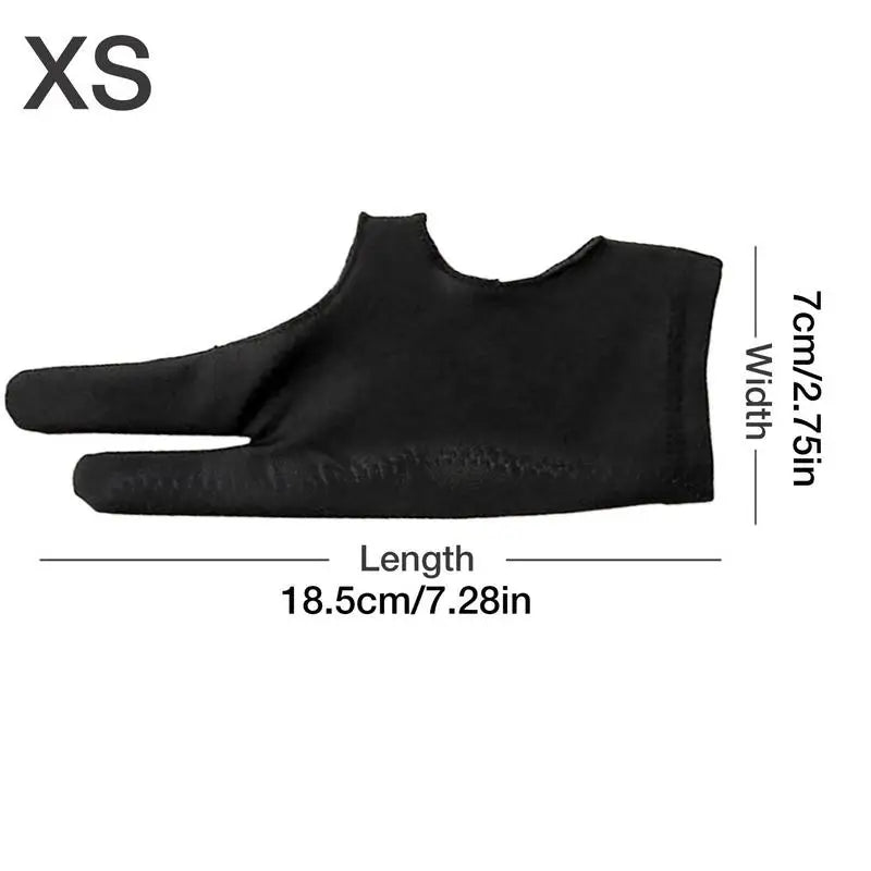 Anti-touch Two-Finger Hand Painting Gloves For Tablet Digital Board Screen Touch Drawing Anti-fouling Oil Painting Art Supplies