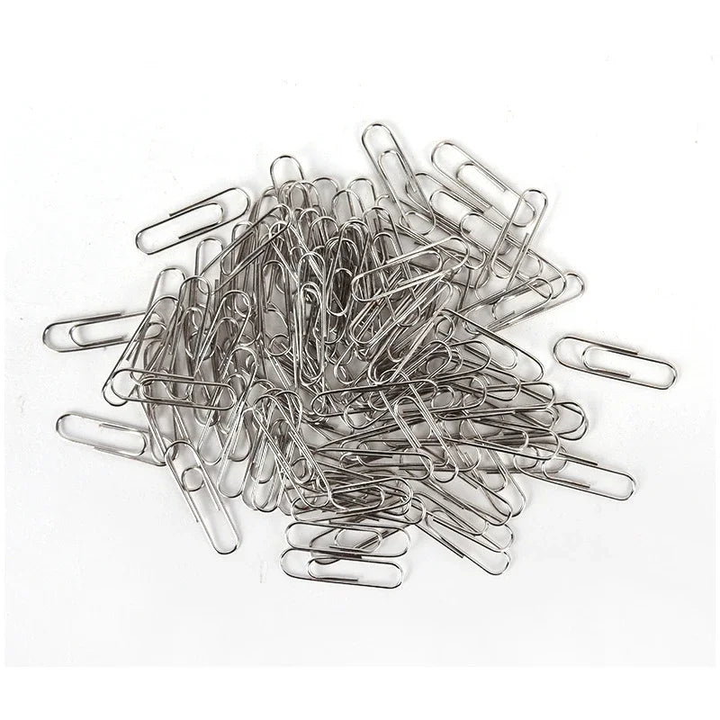 50/100/200PCS Metal Paper Clips Binding Clip Home Office Storage Supplies Anti Lost Mini Bookmark Planner Marking Paperclips