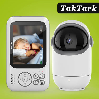 3.2 inch Wireless Video Color Baby Monitor High Resolution Baby Nanny Security Camera  Night Vision Temperature Monitoring