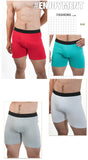 Men Mid-Long Boxer Shorts Sport Underwear Cotton Underpants Sexy Breathable Large Boxershorts Men's Gifts