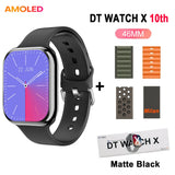 DT Watch 10 Smartwatch DT Watch X AMOLED 46mm Screen Video Play Local Music 4GB NFC ChatGPT Compass Smartwatch For Apple Android