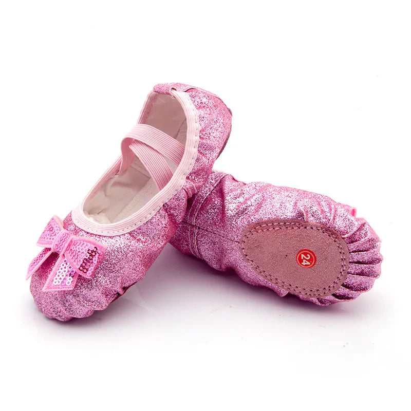 Children's Dance Shoes Soft Sole Training Shoes Children's Ballet Dance Shoes Girls' Chinese Dance Performance Cat Claw Dance
