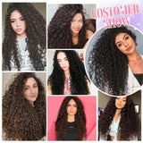 Extensões de cabelo cacheado Jerry Curly 65cm clip in tecelagem dupla com seda orgânica 160 g