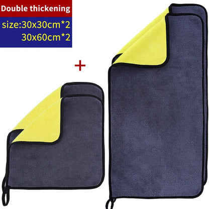 Microfiber Car Cleaning Toalha, Detalhando Panos de Secagem, Acessórios de Lavagem Profissional, 1 Pc, 3 Pcs, 5Pcs