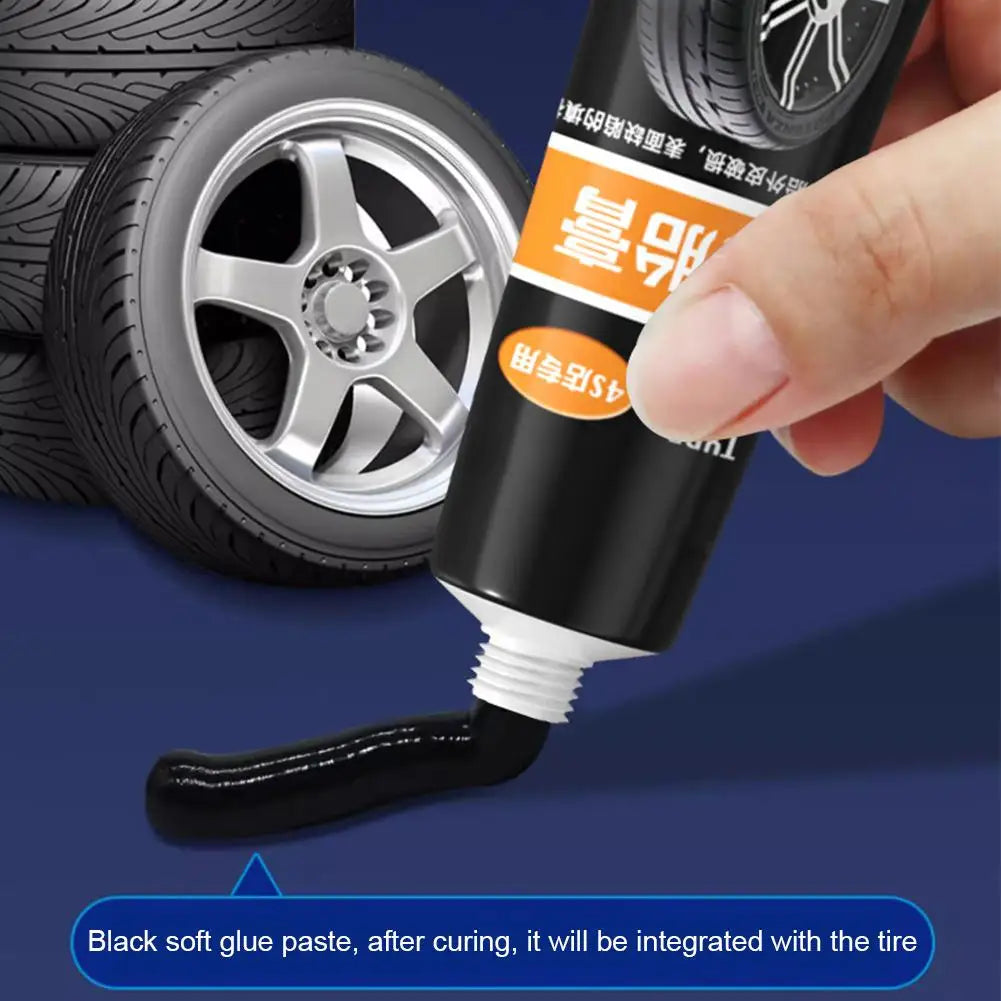 Cracked Tire Repair Kit - 30g Universal Rubber Glue, Sealant For Tire Cracks, Sidewall & Puncture Repairs E4q4