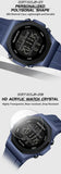NAVIFORCE NF7117 Sports Watch for Men 5ATM Waterproof Multifunction Electronic Watch Men's LCD Digital Wristwatch