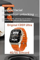 CDS9 5G Smartwatch: Android Smartwatch | 2.2" AMOLED HD | 180° Rotating Camera | 4G & GPS