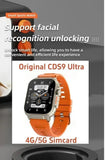 CDS9 5G Smartwatch: Android Smartwatch | 2.2" AMOLED HD | 180° Rotating Camera | 4G & GPS