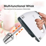 Household Electric Mixer Handheld Kitchen Food Mixer Multifunctional Adjustable 7-speed Egg Cream Dough Bread Mixer Grinder