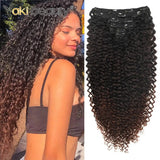 Extensões de cabelo cacheado Jerry Curly 65cm clip in tecelagem dupla com seda orgânica 160 g