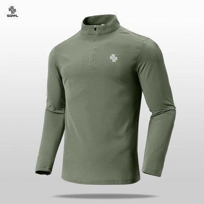 SBWL 2024 new autumn/winter men's outdoor sports running mountaineering cycling fitness long sleeve breathable elastic T-shirt