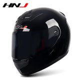 HNJ Men Motorcycle Helmet Women Full Face Helmet Riding Personality Horn Pink Helmet DOT Certification Motorcycle Helmet