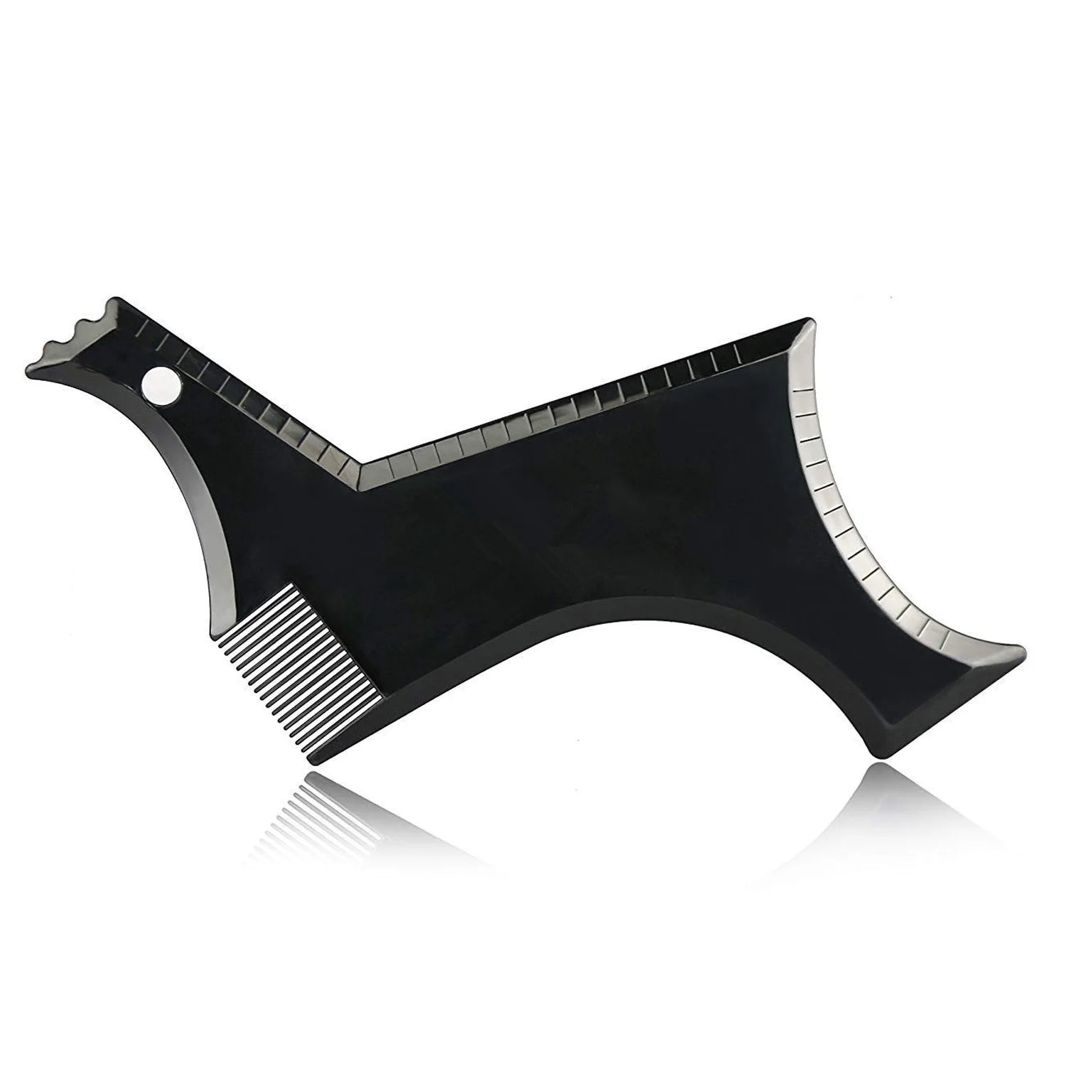 Men Beard Styling Template Stencil Beard Comb Fits All-In-One Beard Shaping Tool Barber Supplies Professional Beard Accessories