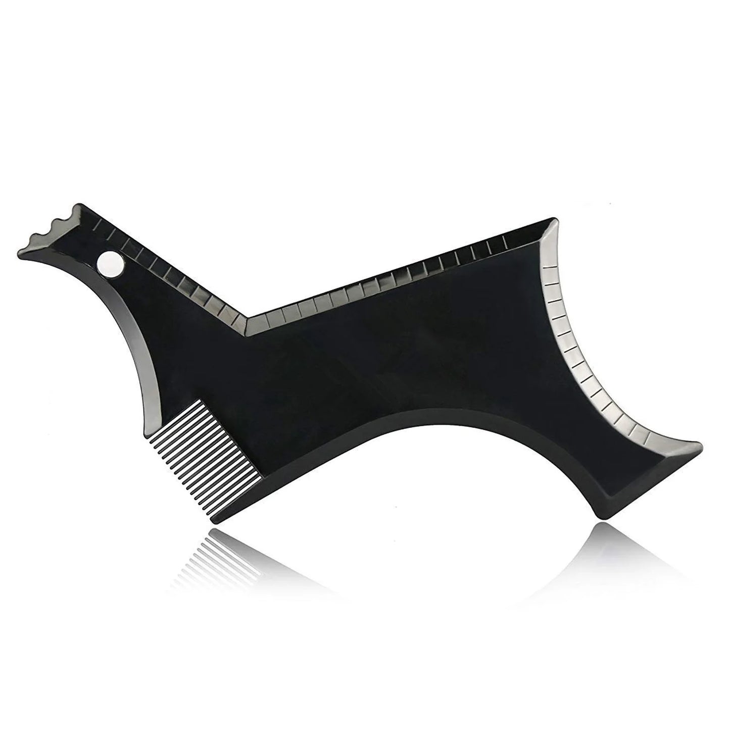Men Beard Styling Template Stencil Beard Comb Fits All-In-One Beard Shaping Tool Barber Supplies Professional Beard Accessories
