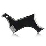 Men Beard Styling Template Stencil Beard Comb Fits All-In-One Beard Shaping Tool Barber Supplies Professional Beard Accessories