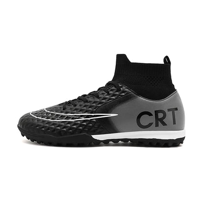 Professional Society Football Boot Men High-top Leather Lightweight TF/FG Five-a-side Soccer Shoes Childrens Football Shoes Kids