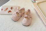 2026 Summer Kids Shoes Girls Sandals Lace Floral Princess Shoes Children Soft Sole Flat Party Dress Breathable Shoes